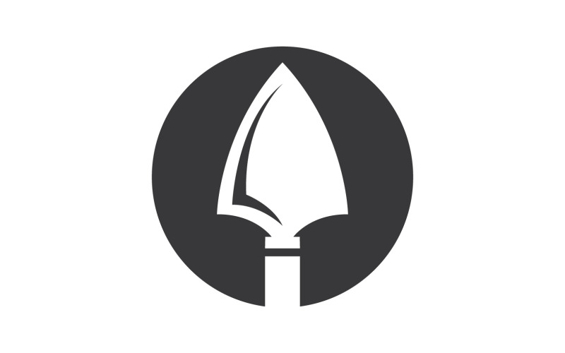 Logo Spear per elemento design design vector v26