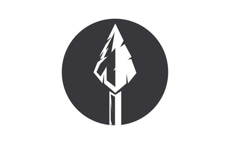 Logo Spear per elemento design design vector v27