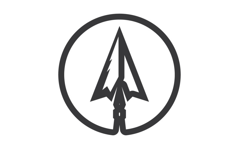 Logo Spear per elemento design design vector v31