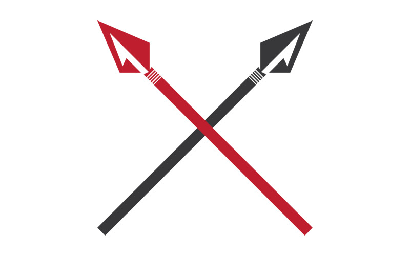 Logo Spear per elemento design design vector v37