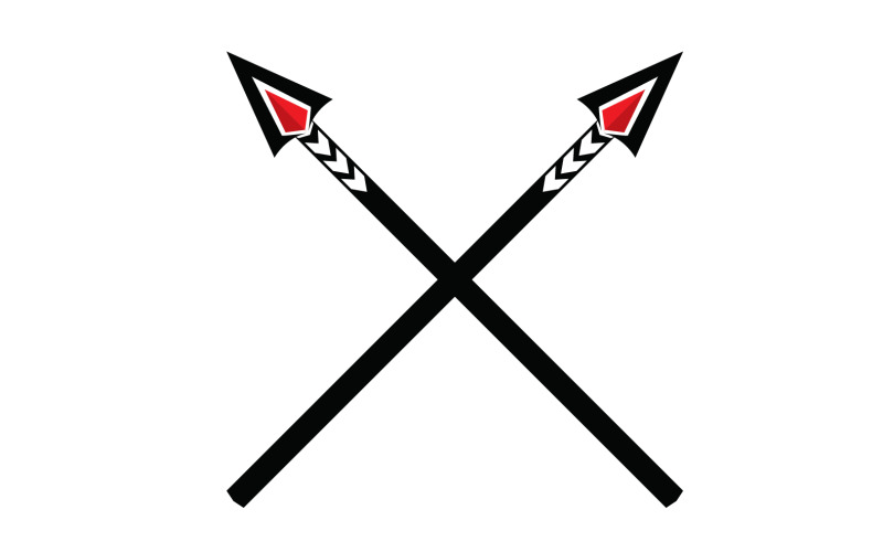 Logo Spear per elemento design design vector v39