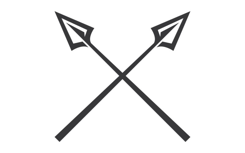 Logo Spear per elemento design design vector v47