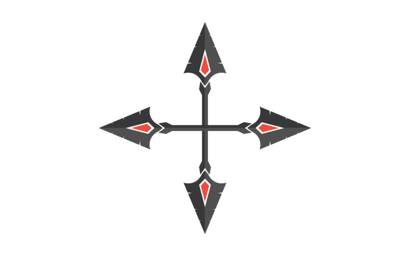 Logo Spear per elemento design design vector v51