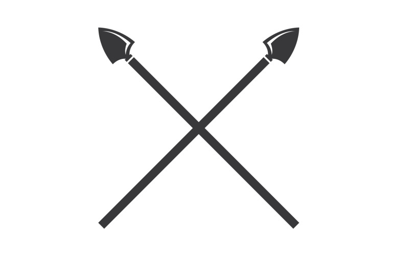 Logo włóczni dla wektora projektowania elementów v44