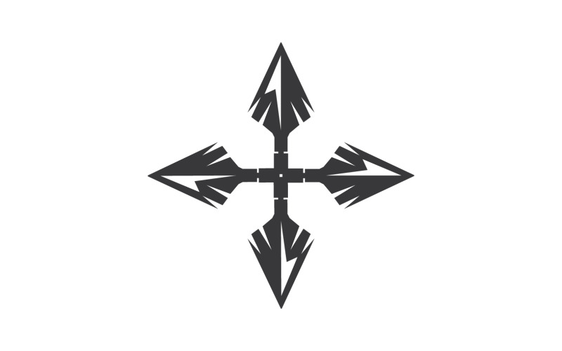 Logo włóczni dla wektora projektowania elementów v50
