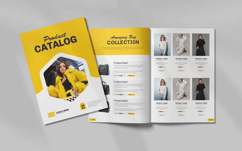 Design de catálogo de produtos ou design de layout de catálogo