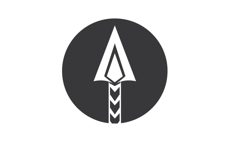 Spear logo voor element design design vector v28