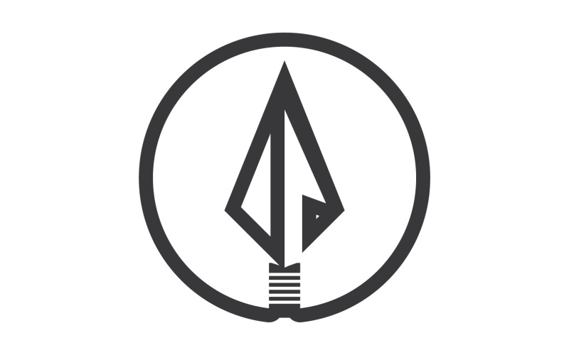 Spear-logo voor elementontwerp ontwerp vector v33
