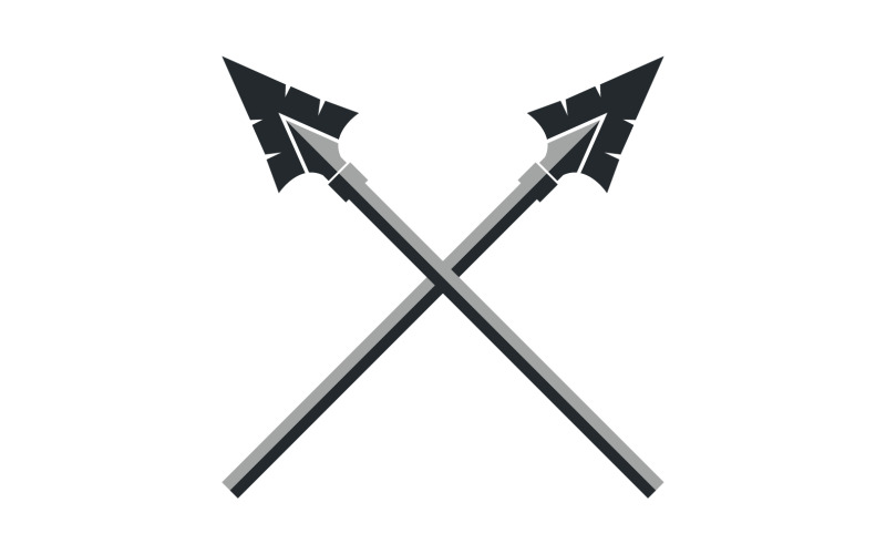 Spear-logo voor elementontwerp ontwerp vector v45