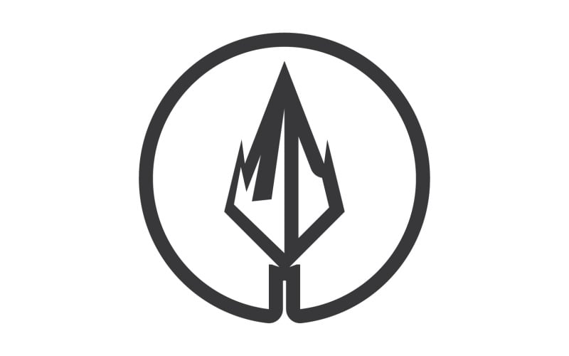 Spear logotyp för element design design vektor v29