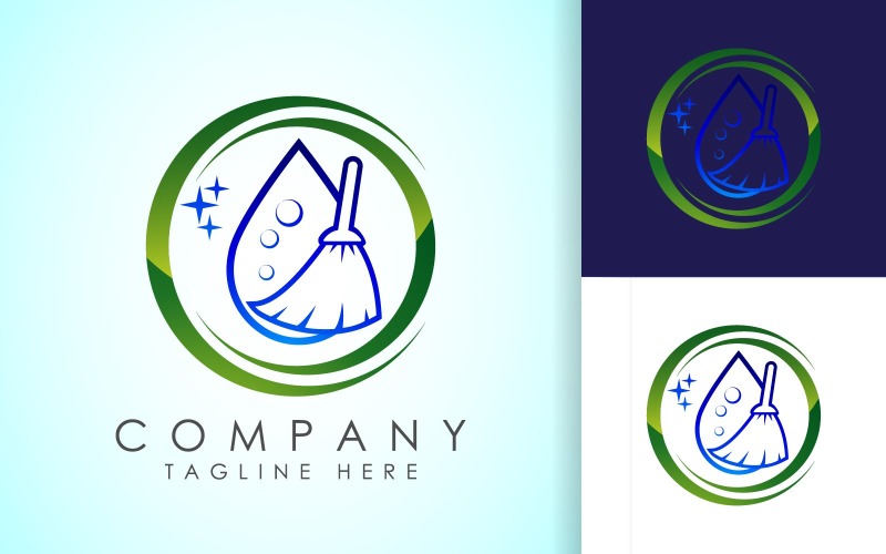 House Cleaning Service Logo Design11