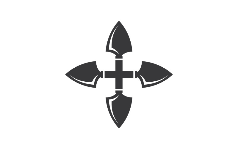 Logo Spear per elemento design design vector v55