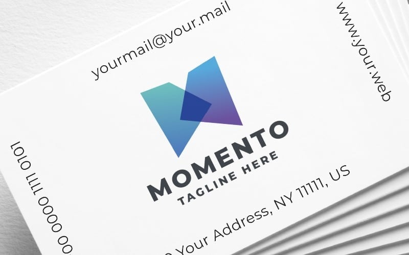 Шаблон логотипа Momento Letter M Pro