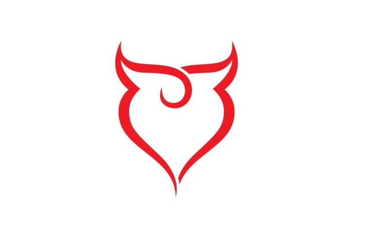 爱心红色符号标志或图标模板 v16