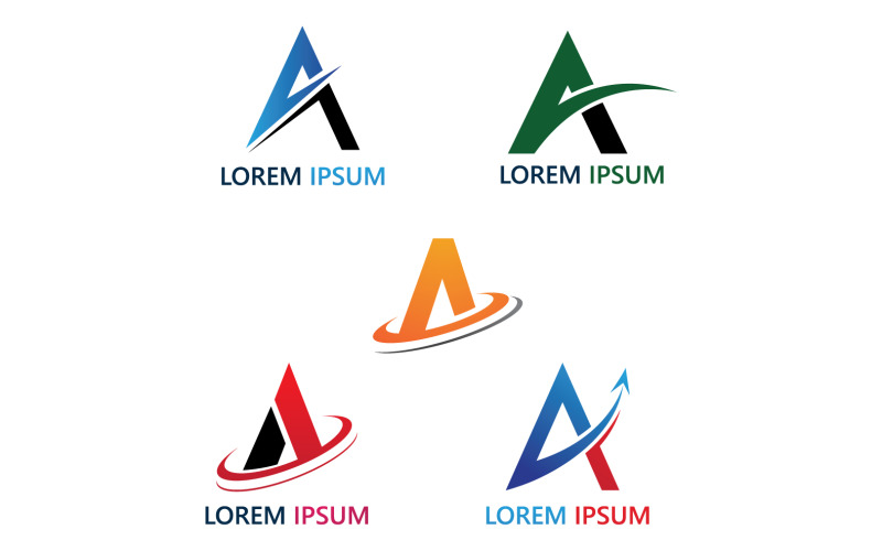 Letter A logotyp sport vektordesign för ditt företag v18