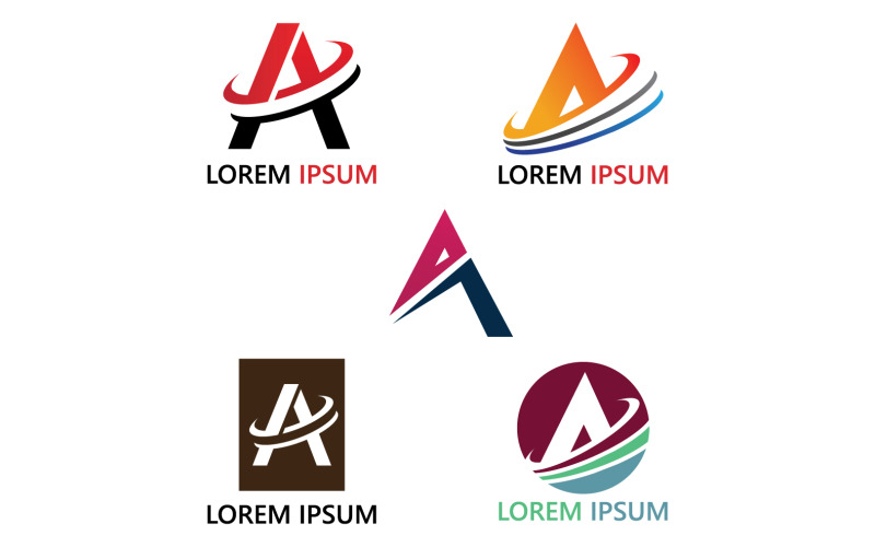 Lettre A logo sport vector design pour votre entreprise v17