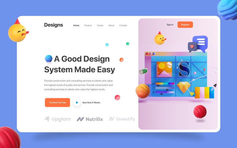 E-Commerce Website Hero Section #328188 - TemplateMonster