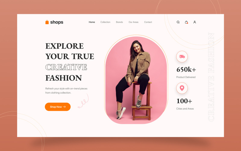 Fashion Website Hero Abschnitt 02