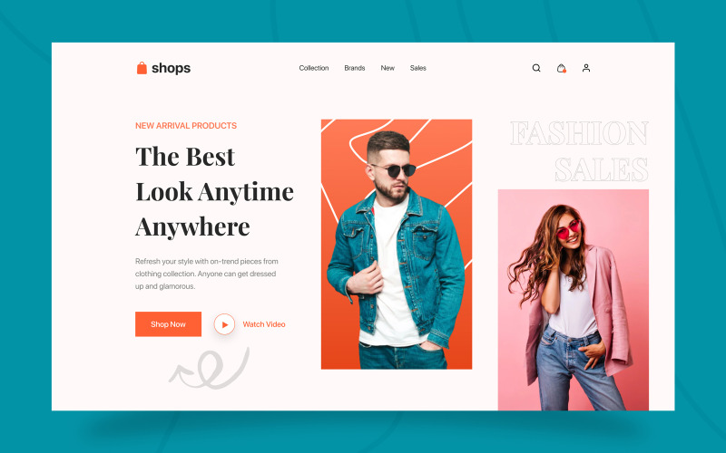 Fashion Website Hero Section 01