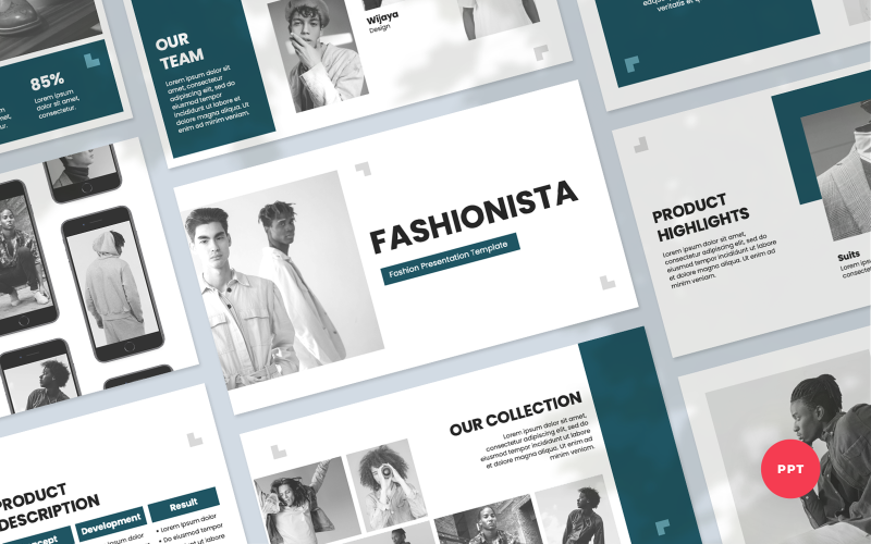 Fashionistka - Prezentacja programu PowerPoint dotycząca marki modowej