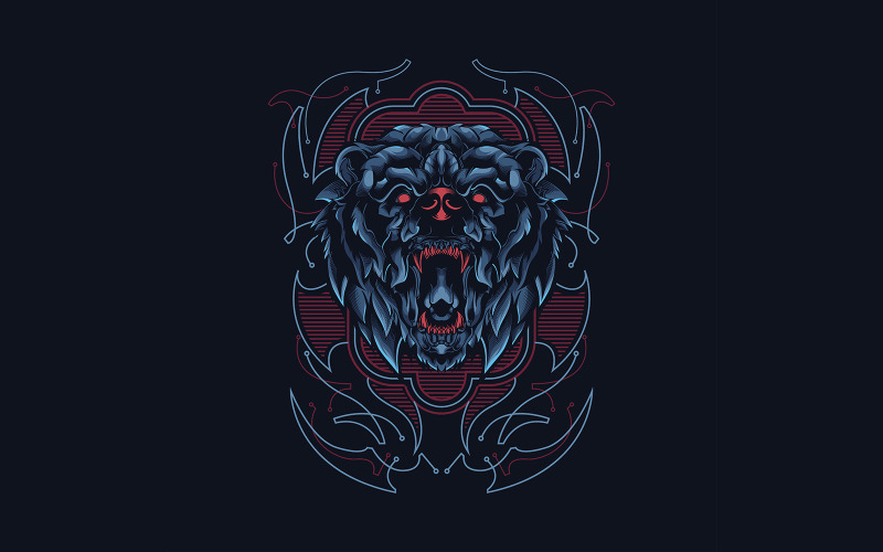 Wild Bear Illustration - Wild Bear Illustration