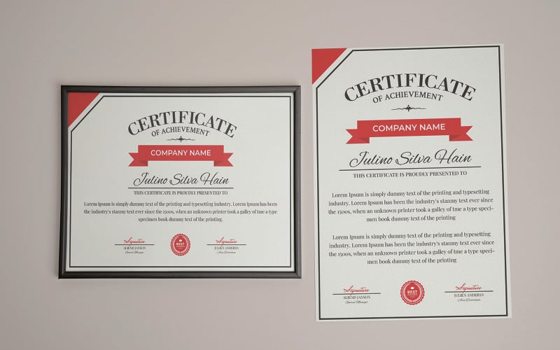 Elegant and Customizable Certificate Template Design