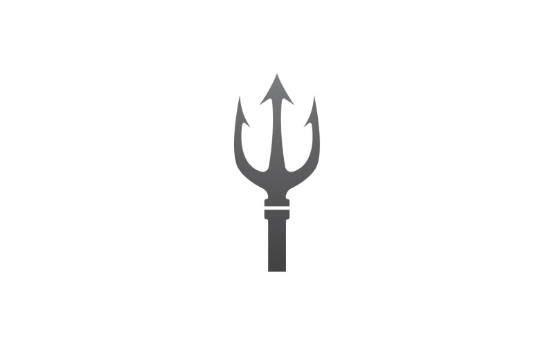 剑与魔法三叉戟trisula矢量标志设计元素v1