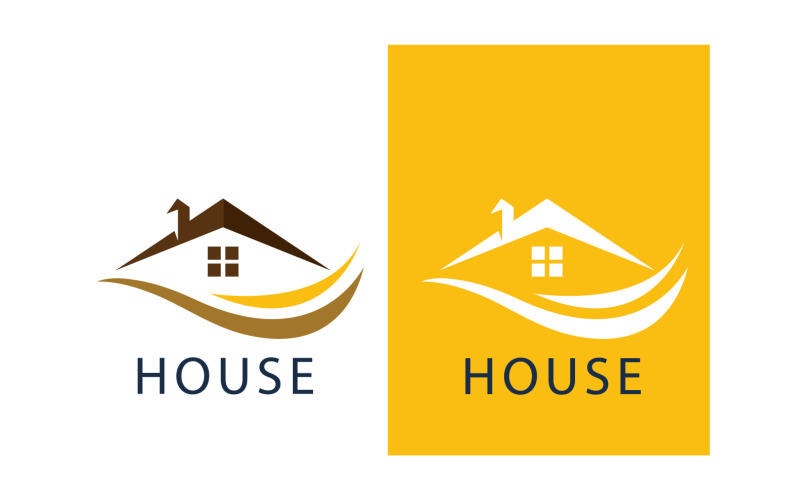 Accueil maison propriété location et vente logo vecteur v5