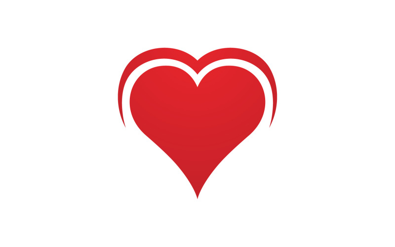 Amour coeur saint valentin logo icône vector design v21