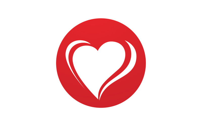 Amour coeur saint valentin logo icône vector design v33