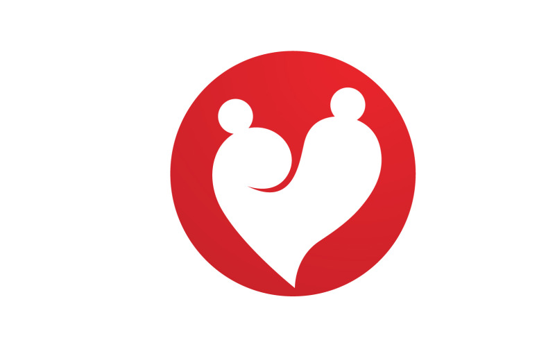 Amour coeur saint valentin logo icône vector design v34