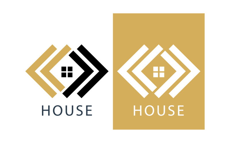 Huis huis onroerend goed appartement verkoop en verhuur logo v16