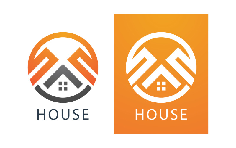 Huis huis onroerend goed appartement verkoop en verhuur logo v7