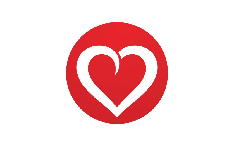 Liefde hart Valentijn logo pictogram vector ontwerp v32