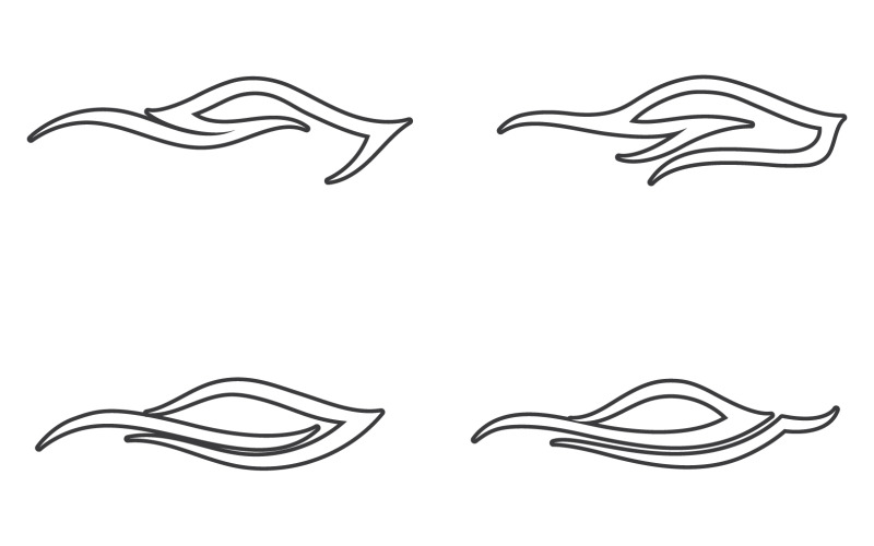 Design de vetor de logotipo automotivo de linha esportiva de carros v24