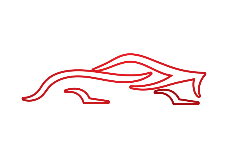 Samochody sport line motoryzacyjne logo wektor projekt v8