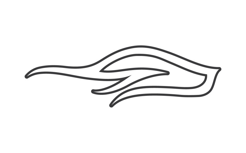 Voitures sport ligne automobile logo vector design v18