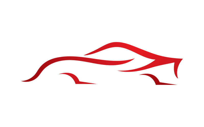 Voitures sport ligne automobile logo vector design v3