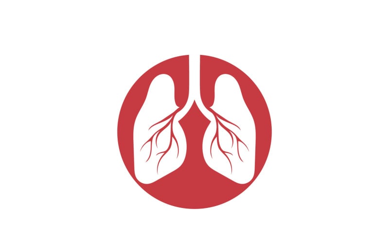 Health lungs logo and symbol vector v22