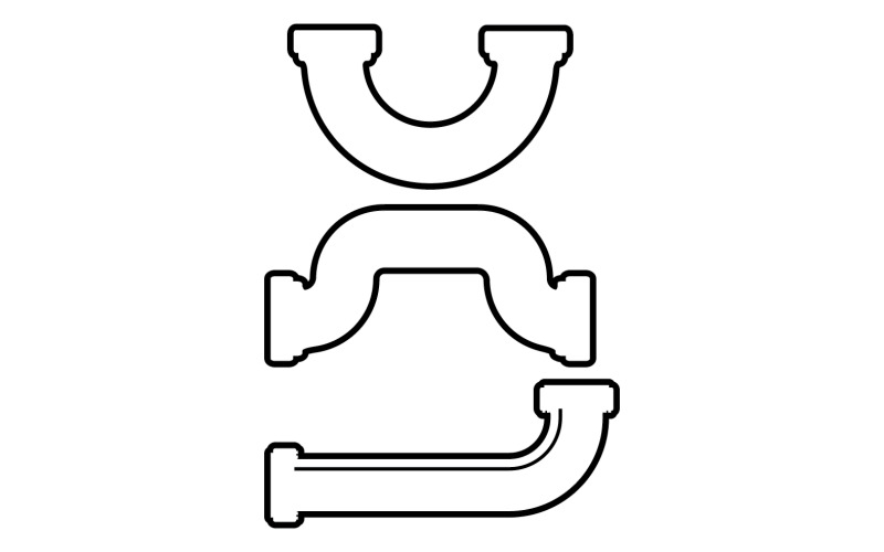 Pipe vektor symbol ikon element design v15