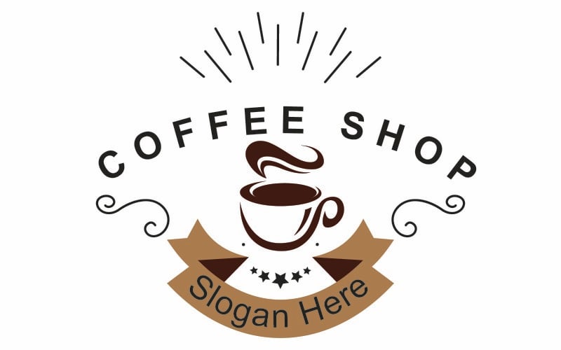 Plantillas de logotipos de cafeterías