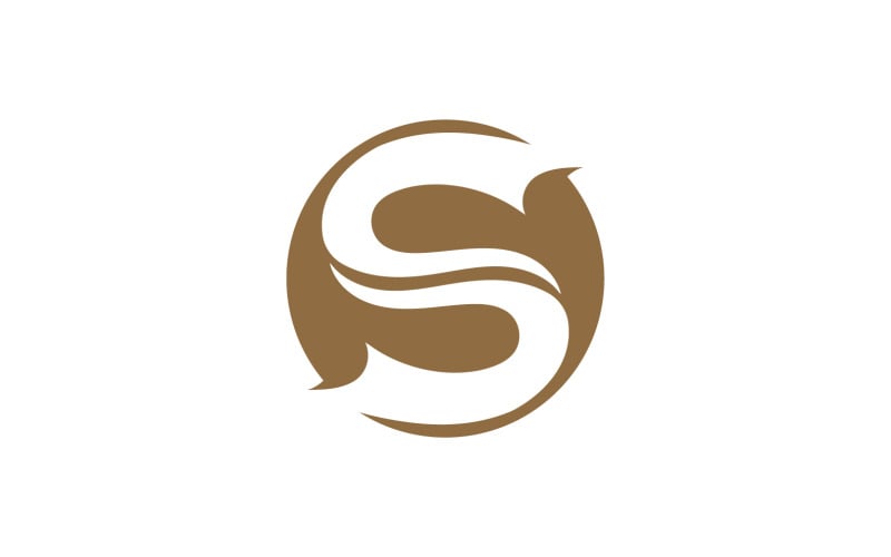 Projeto de vetor de logotipo de ícone de letra S v19