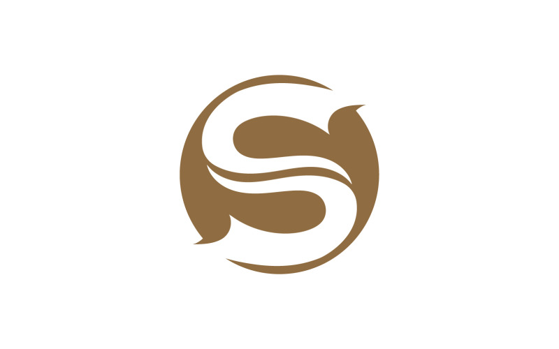 S harfi simgesi logo vektör tasarımı v19