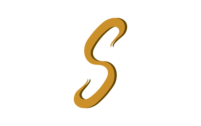 S lettre icône logo vector design v4