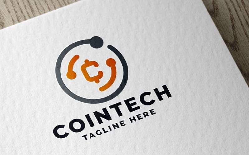 Coin Tech Pro 标志模板
