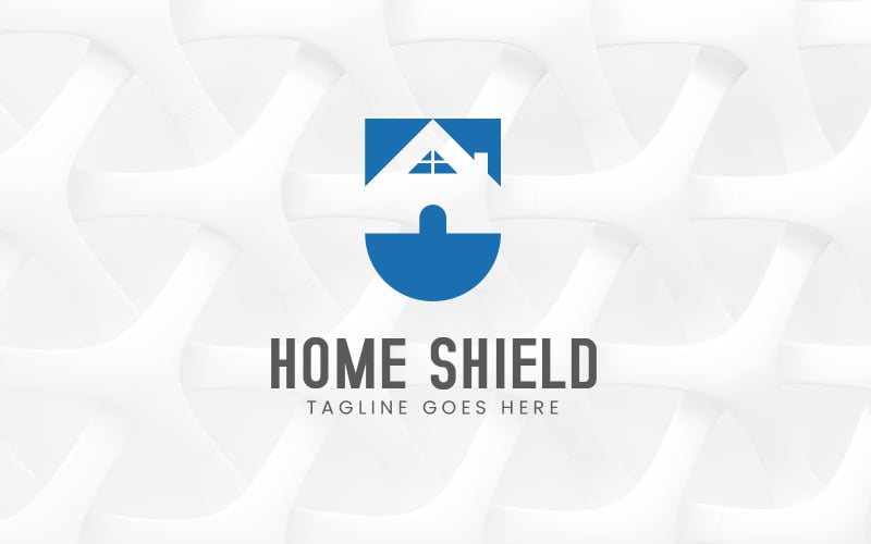 Création de logo de sécurité de bouclier à la maison