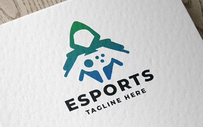 Plantilla de logotipo profesional de deportes electrónicos
