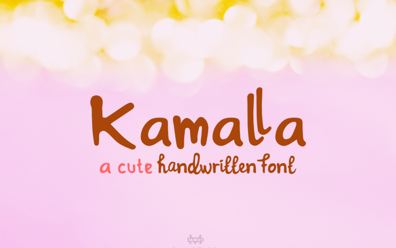 Kamalla - uroczy duet czcionek