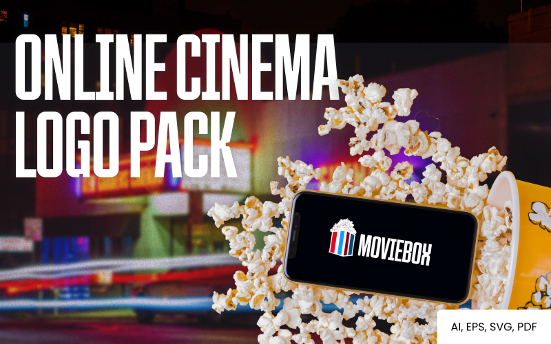 MovieBox — Pack de logos pour le cinéma en ligne