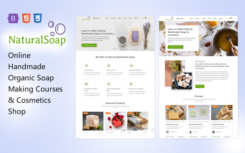 NaturalSoap – Online handgjorda kurser i ekologisk tvåltillverkning och kosmetikbutik